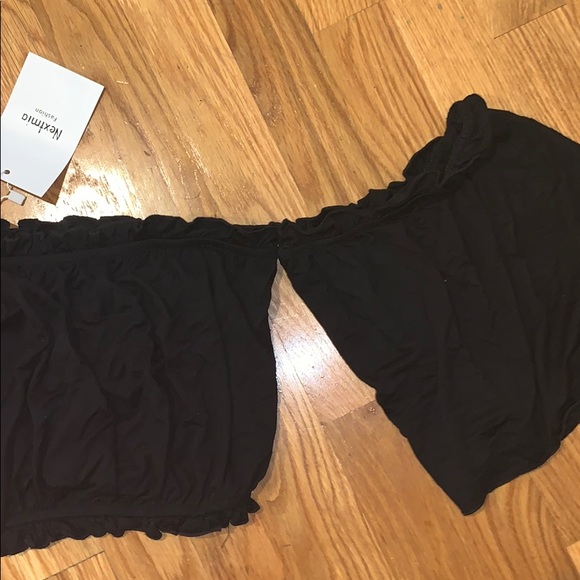 black off the shoulder top - Picture 2 of 2